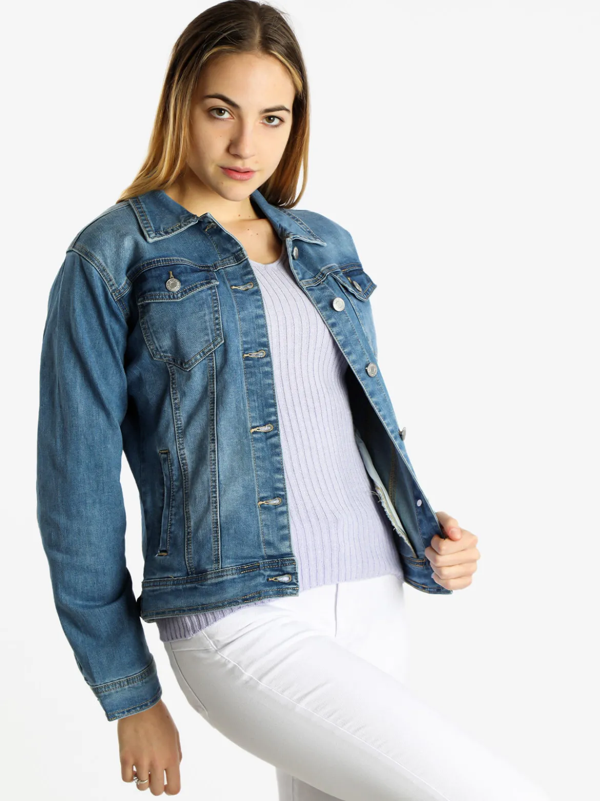 Solada Giacca in jeans da donna taglie grandi