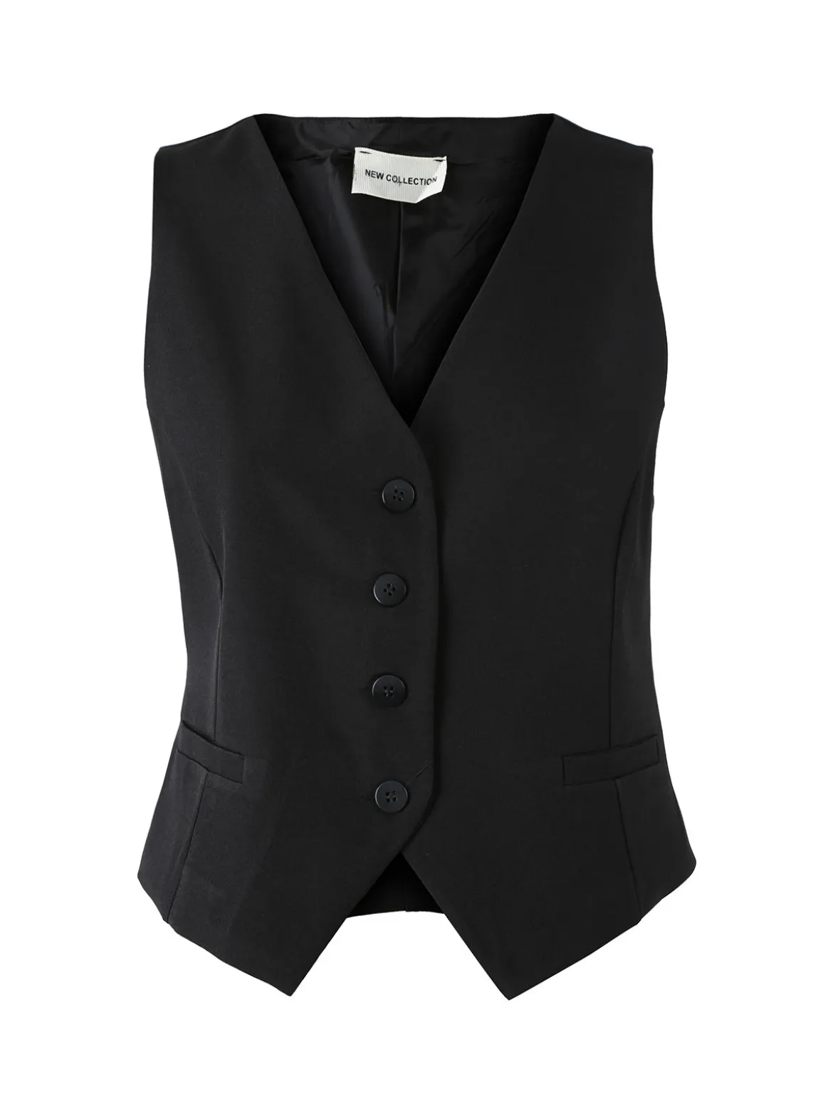 Solada Gilet donna con bottoni - nero