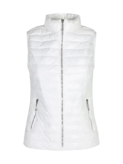 Solada Gilet donna imbottito con chiusura zip - bianco