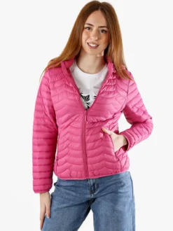 Solada Giubbino donna 100 grammi con cappuccio e zip - fucsia