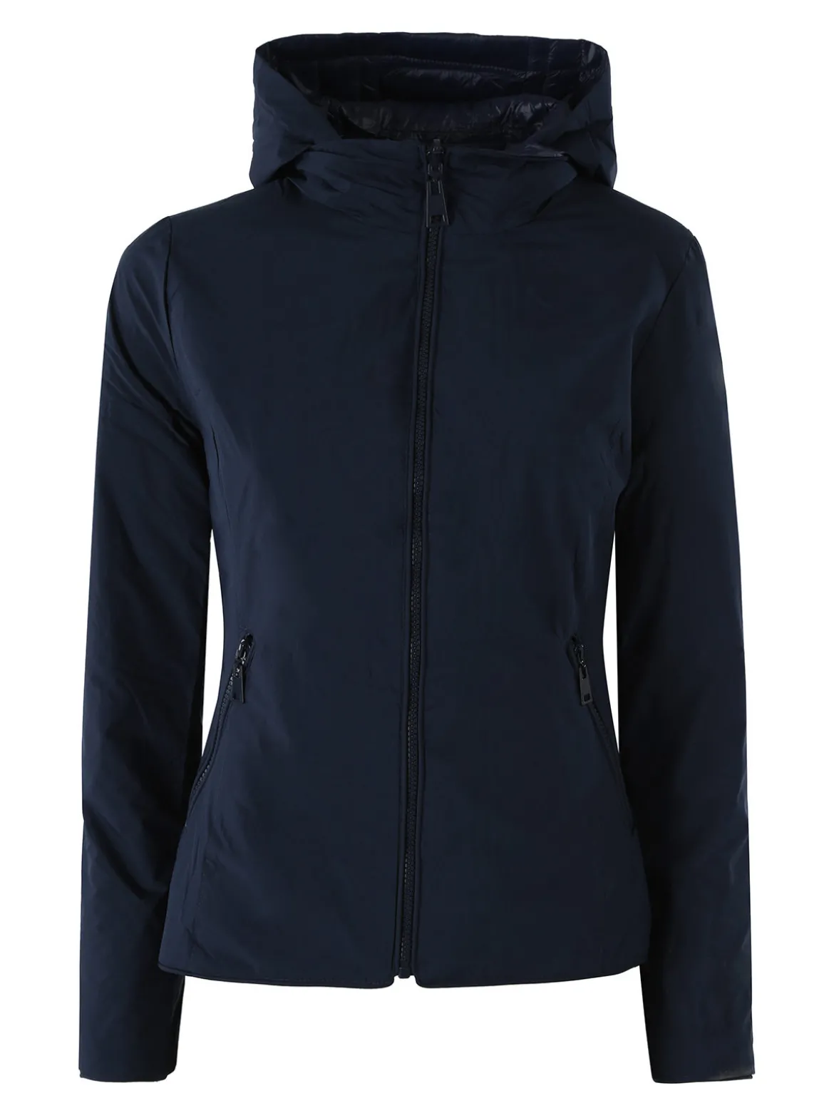 Solada Giubbino donna 100 grammi reversibile con cappuccio - blu scuro