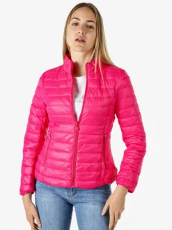 Solada Giubbino donna imbottito modello 100 grammi con zip - fucsia