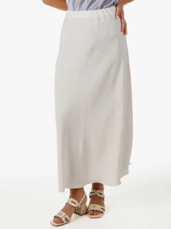Solada Gonna lunga da donna con elastico in vita - beige