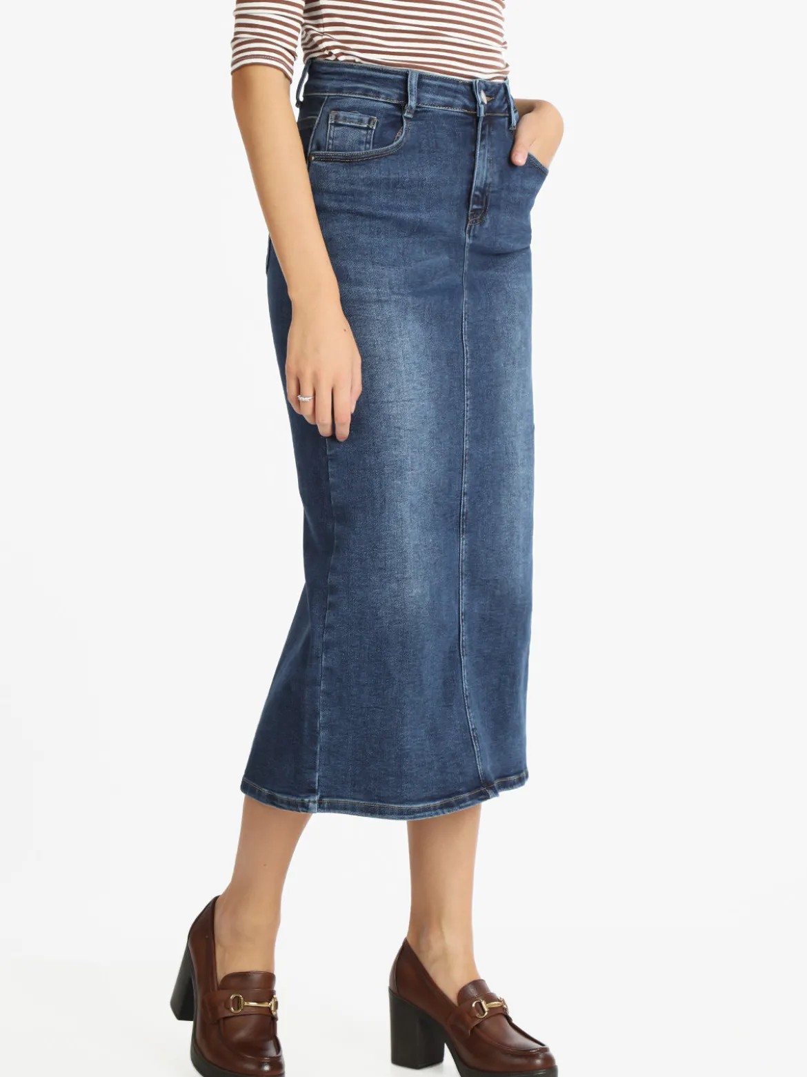 Solada Gonna lunga in jeans da donna