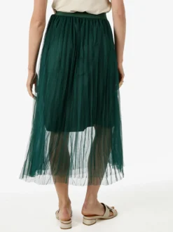 Solada Gonna midi da donna in tulle - verde