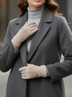Solada Guanti donna in tessuto scamosciato touch screen
