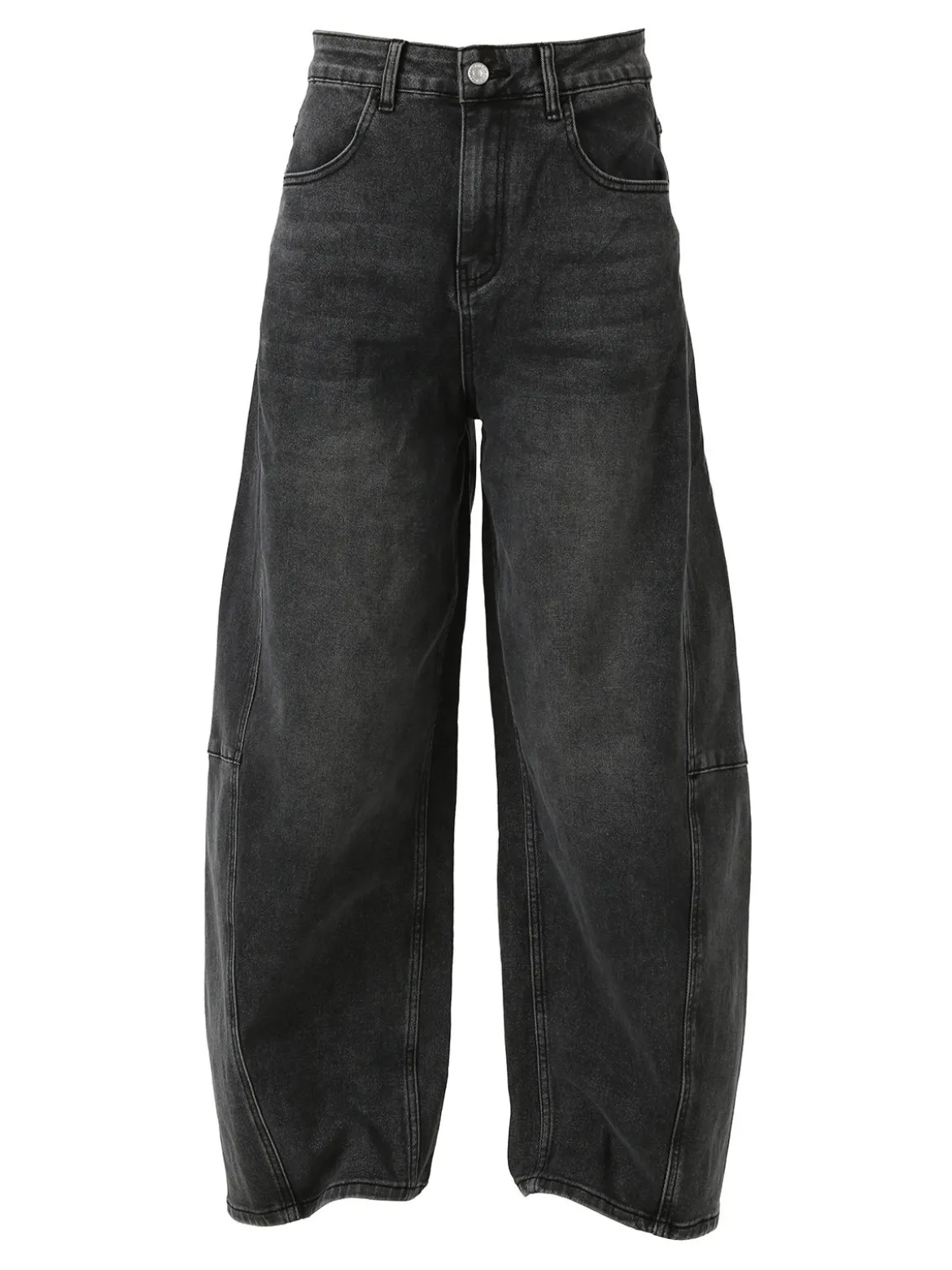 Solada Jeans donna baggy - nero