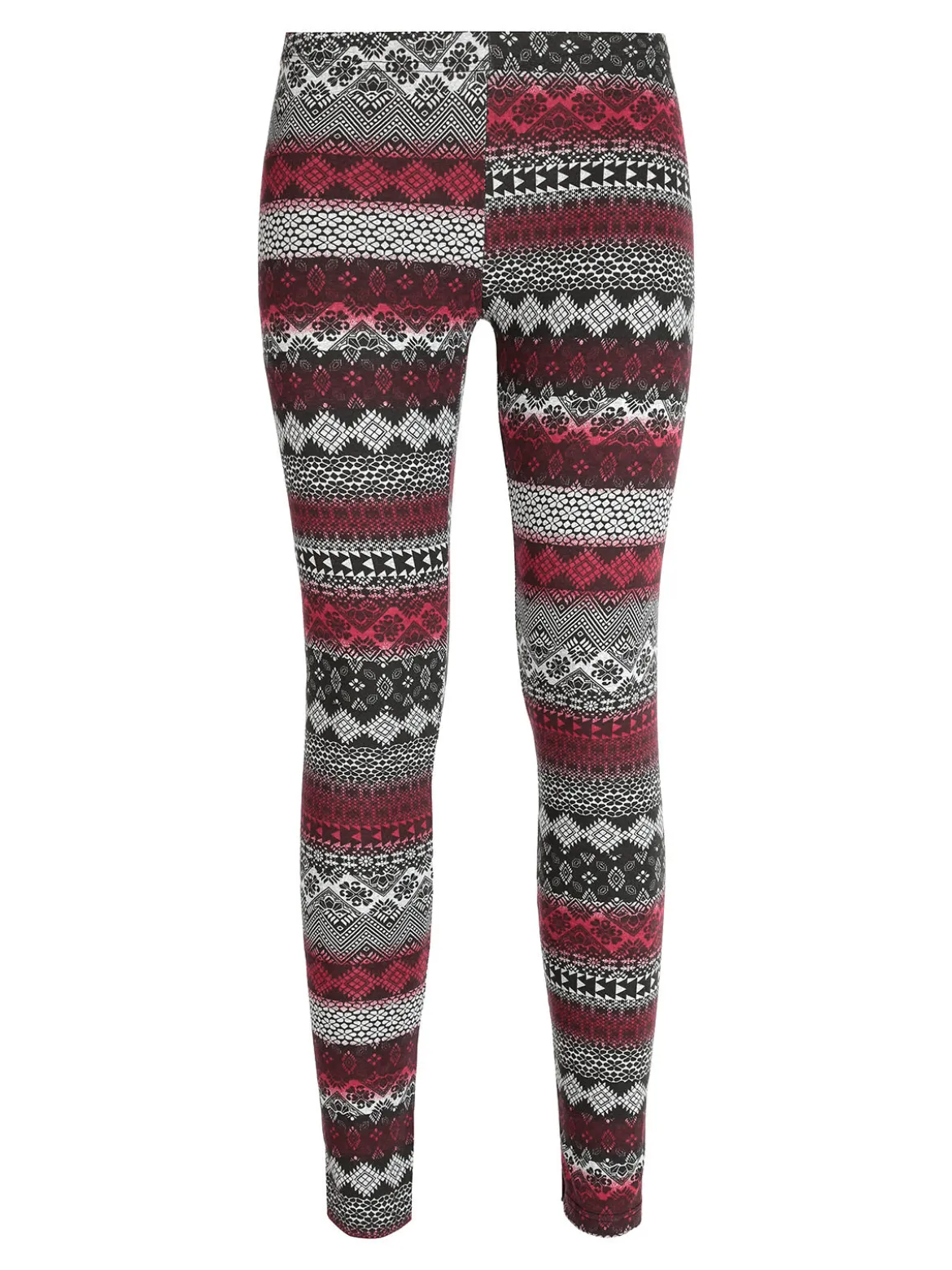 Solada Leggings donna a fantasia in cotone felpato