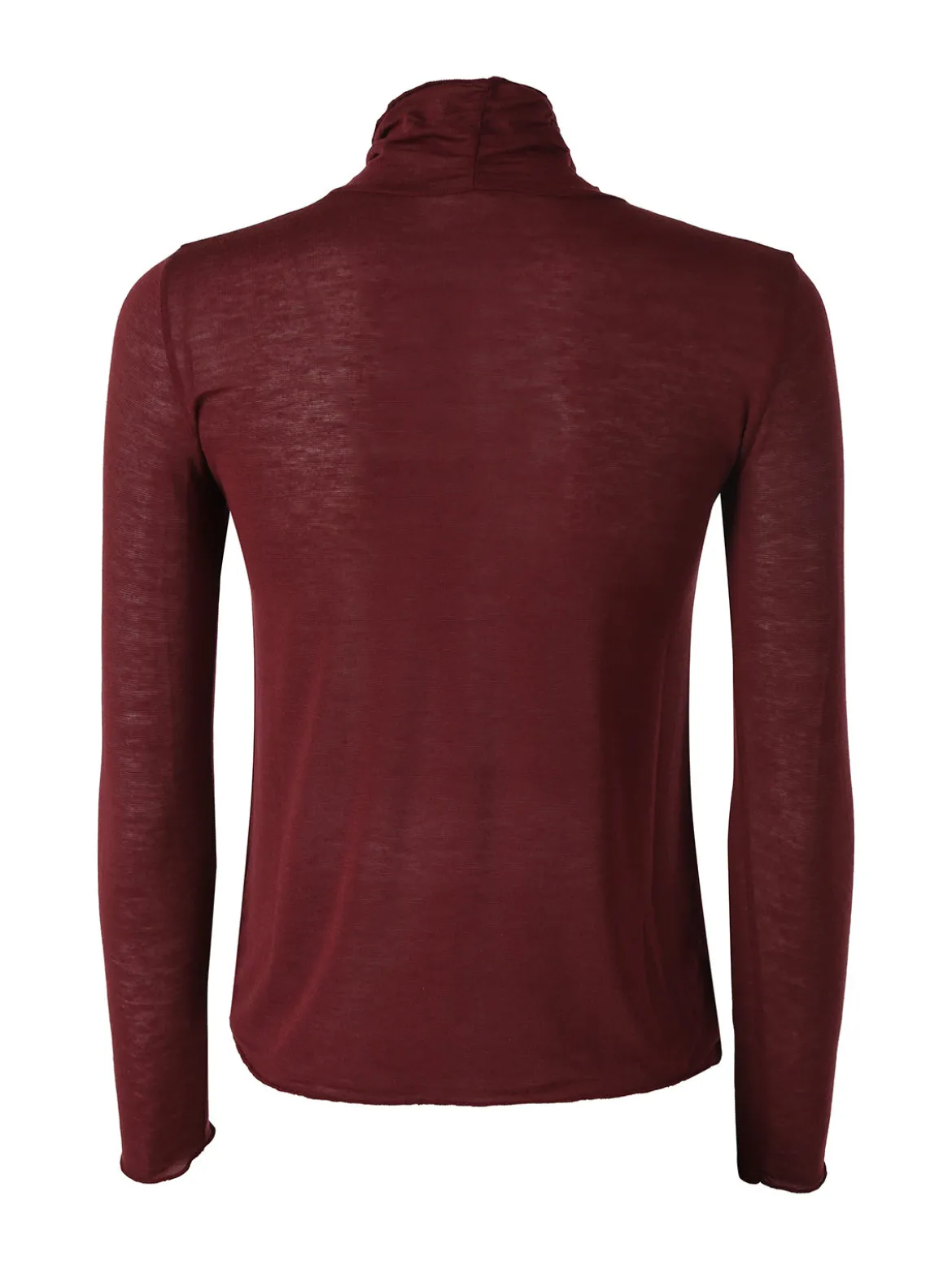 Solada Maglia dolcevita da donna in misto cashmere a maniche lunghe - bordeaux