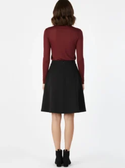 Solada Maglia dolcevita da donna in misto cashmere a maniche lunghe - bordeaux