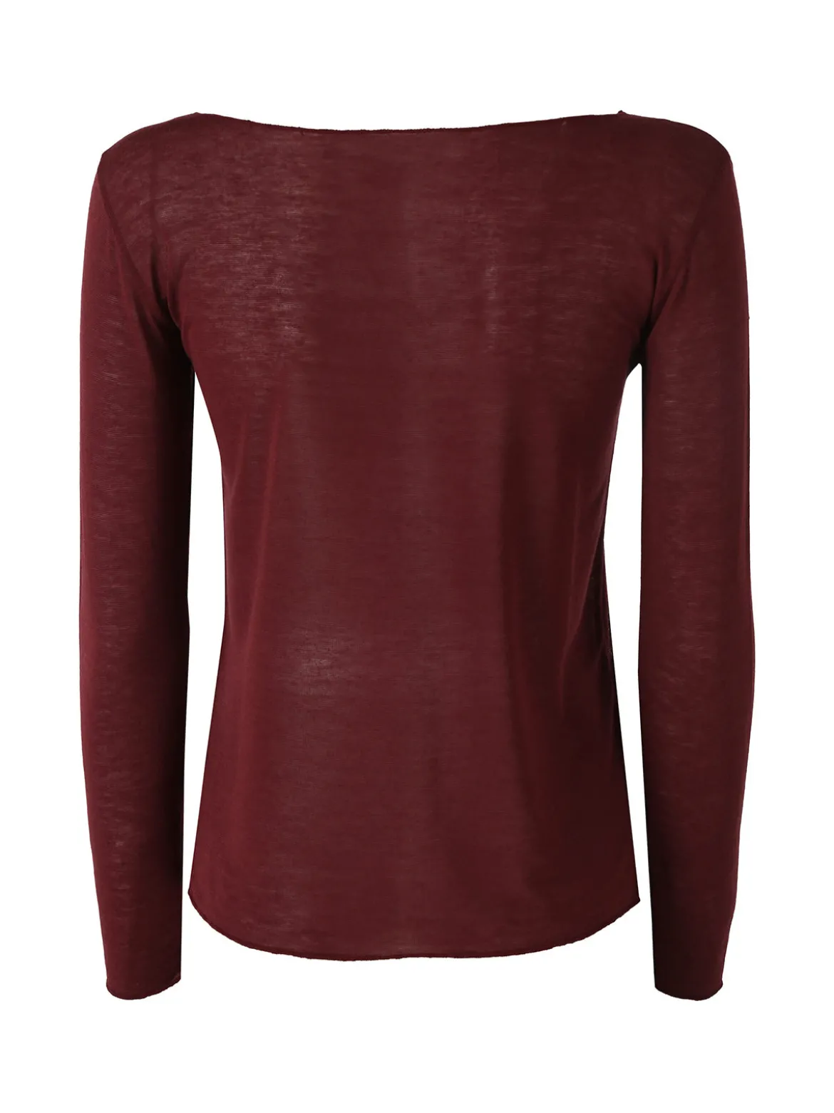 Solada Maglia donna in misto cashmere a maniche lunghe - bordeaux