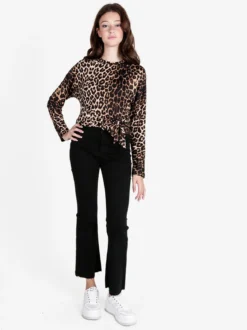 Solada Maglia donna maculata con nodo