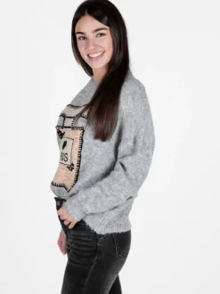 Solada Maglione donna oversize con spalle cadenti
