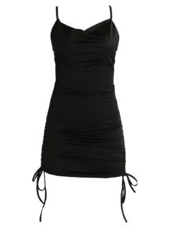Solada Mini abito donna con scollo a cascata