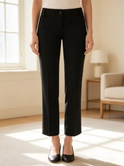Solada Pantaloni classici da donna a vita bassa - nero
