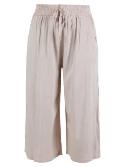 Solada Pantaloni cropped donna a gamba larga in cotone