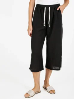 Solada Pantaloni cropped donna in misto cotone