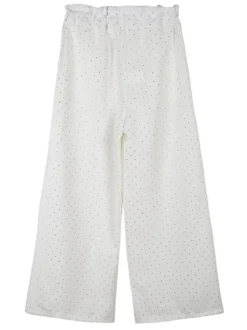 Solada Pantaloni da bambina a gamba larga con strass