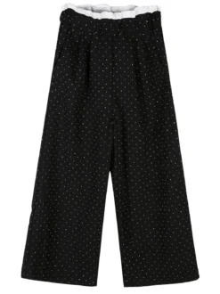 Solada Pantaloni da bambina a gamba larga con strass
