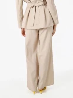 Solada Pantaloni da donna a gamba larga e dritta - beige