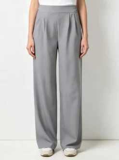 Solada Pantaloni da donna a gamba larga e dritta - grigio