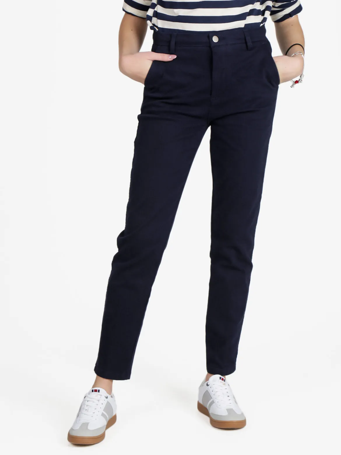 Solada Pantaloni da donna a vita bassa in cotone
