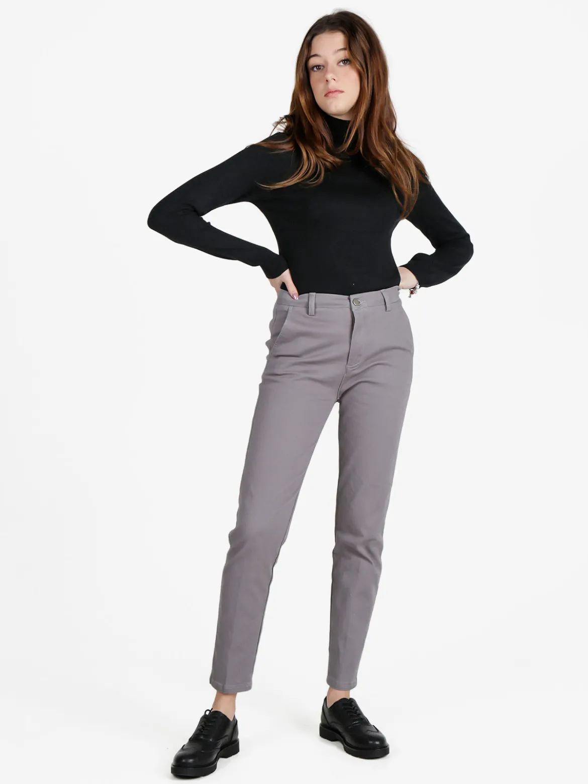 Solada Pantaloni da donna a vita bassa in cotone