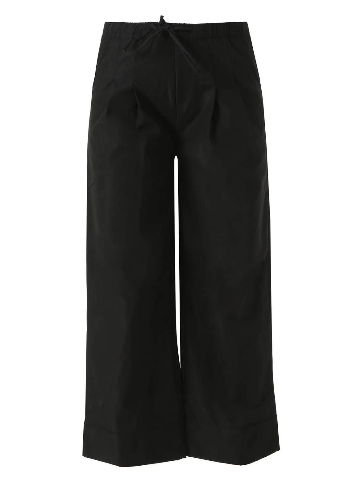 Solada Pantaloni donna a gamba larga con coulisse - nero