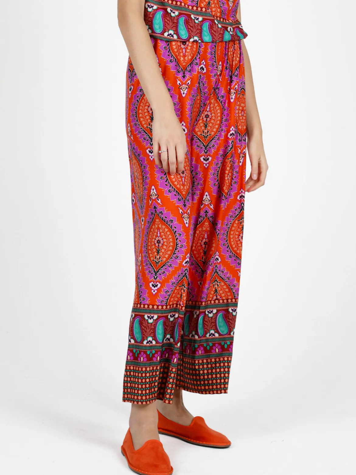 Solada Pantaloni donna a gamba larga con stampe
