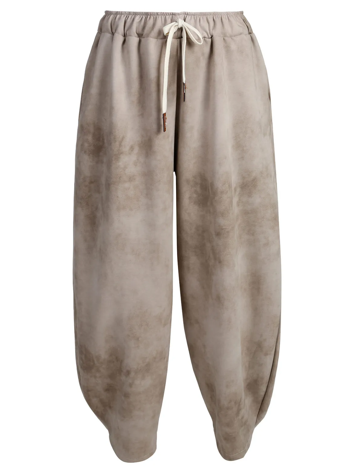 Solada Pantaloni donna a palloncino con coulisse - beige