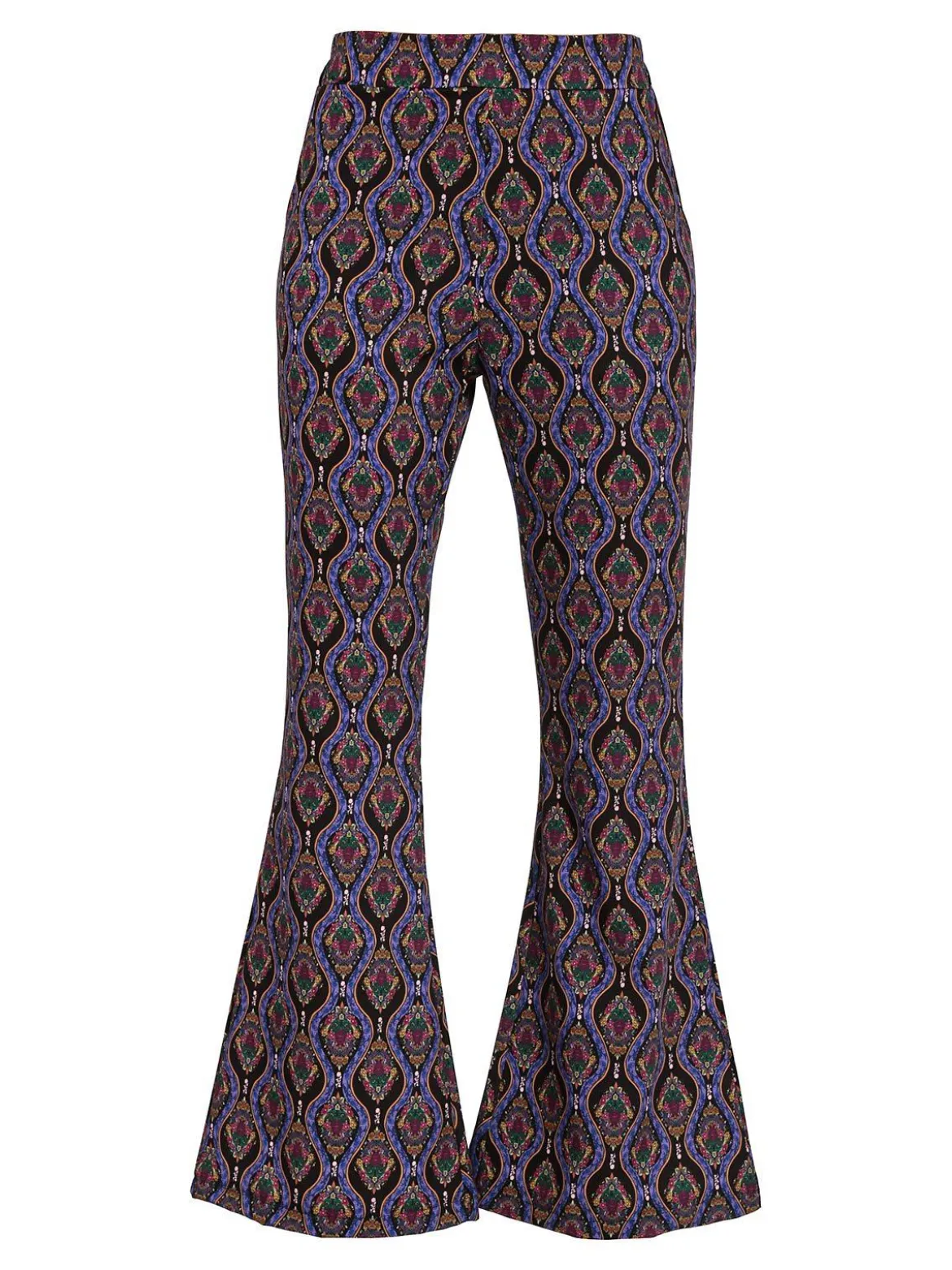 Solada Pantaloni donna a zampa con stampe