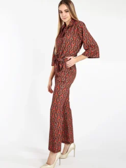 Solada Pantaloni donna a zampa con stampe