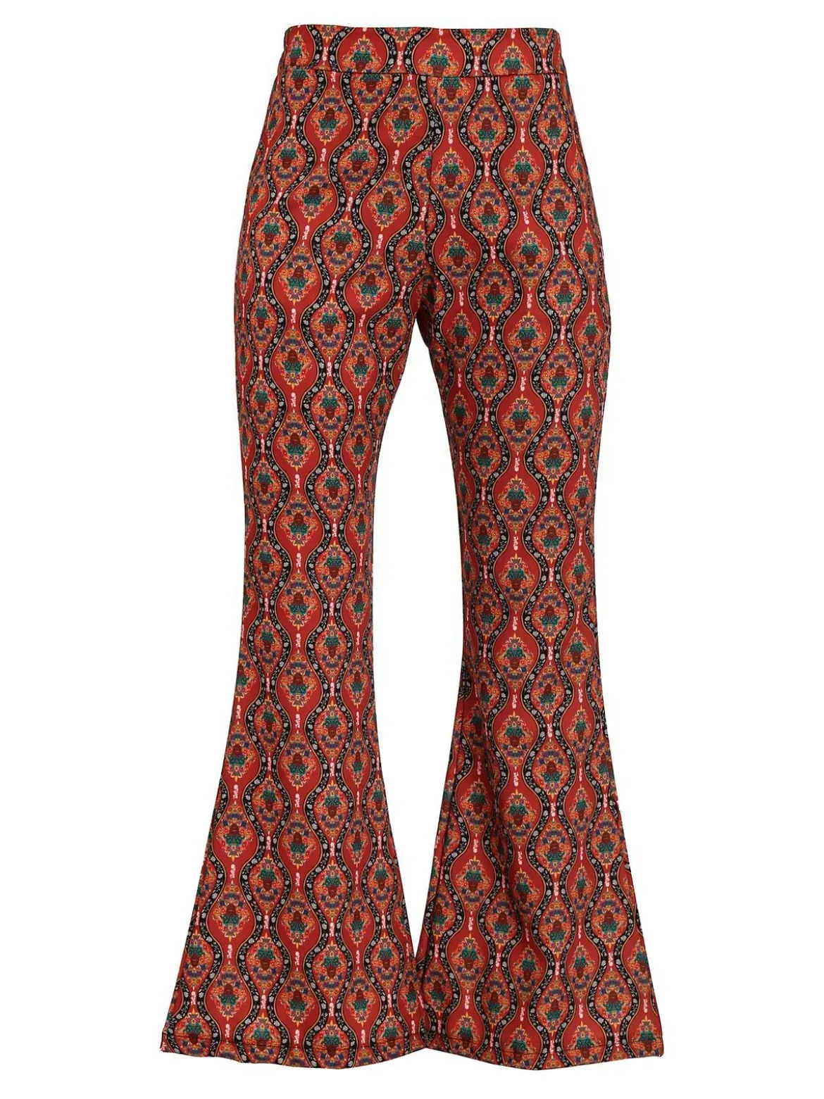Solada Pantaloni donna a zampa con stampe