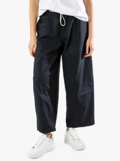 Solada Pantaloni donna barrell cropped - blu scuro