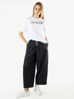 Solada Pantaloni donna barrell cropped - blu scuro