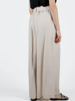 Solada Pantaloni donna con vita alta elastica e gamba larga