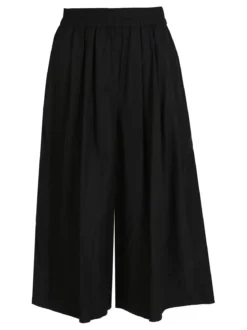Solada Pantaloni donna cropped a palazzo effetto crespo