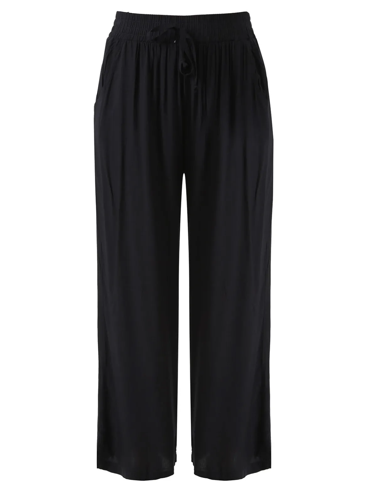 Solada Pantaloni donna estivi in cotone - nero