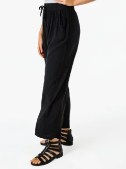 Solada Pantaloni donna estivi in cotone - nero
