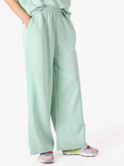 Solada Pantaloni donna in felpa a gamba larga - acqua marina