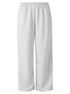 Solada Pantaloni donna in felpa a gamba larga - grigio