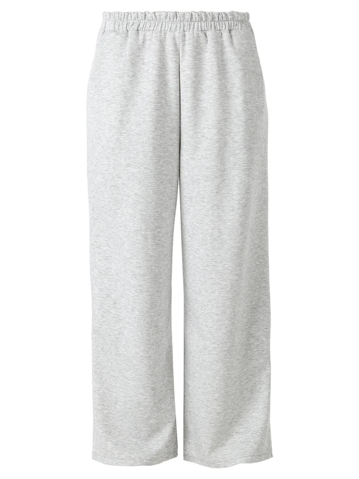 Solada Pantaloni donna in felpa a gamba larga - grigio