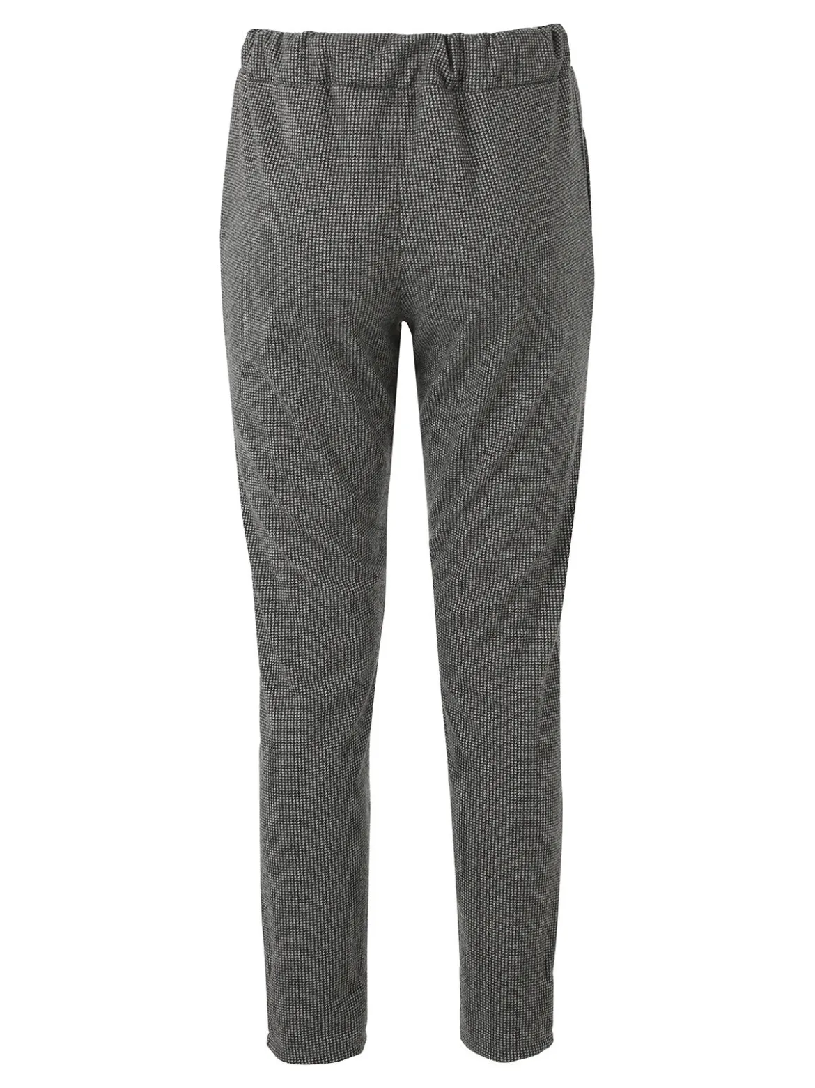 Solada Pantaloni donna jogger effetto flanella - nero