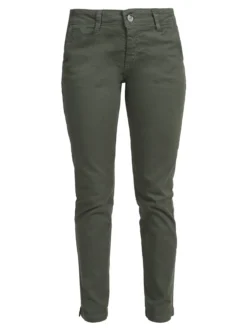 Solada Pantaloni donna slim fit a vita bassa - verde