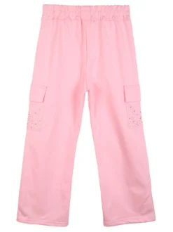 Solada Pantaloni tuta da bambina con tasconi e finale a zampa