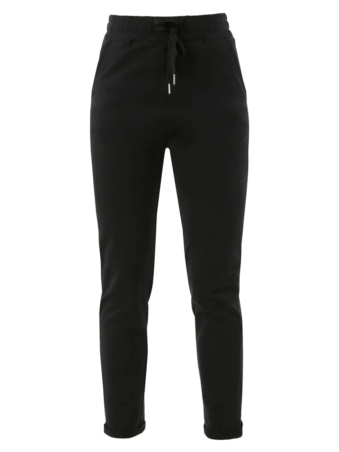 Solada Pantaloni tuta da donna con coulisse - nero