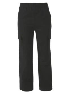Solada Pantaloni tuta da donna con tasconi a gamba dritta - nero