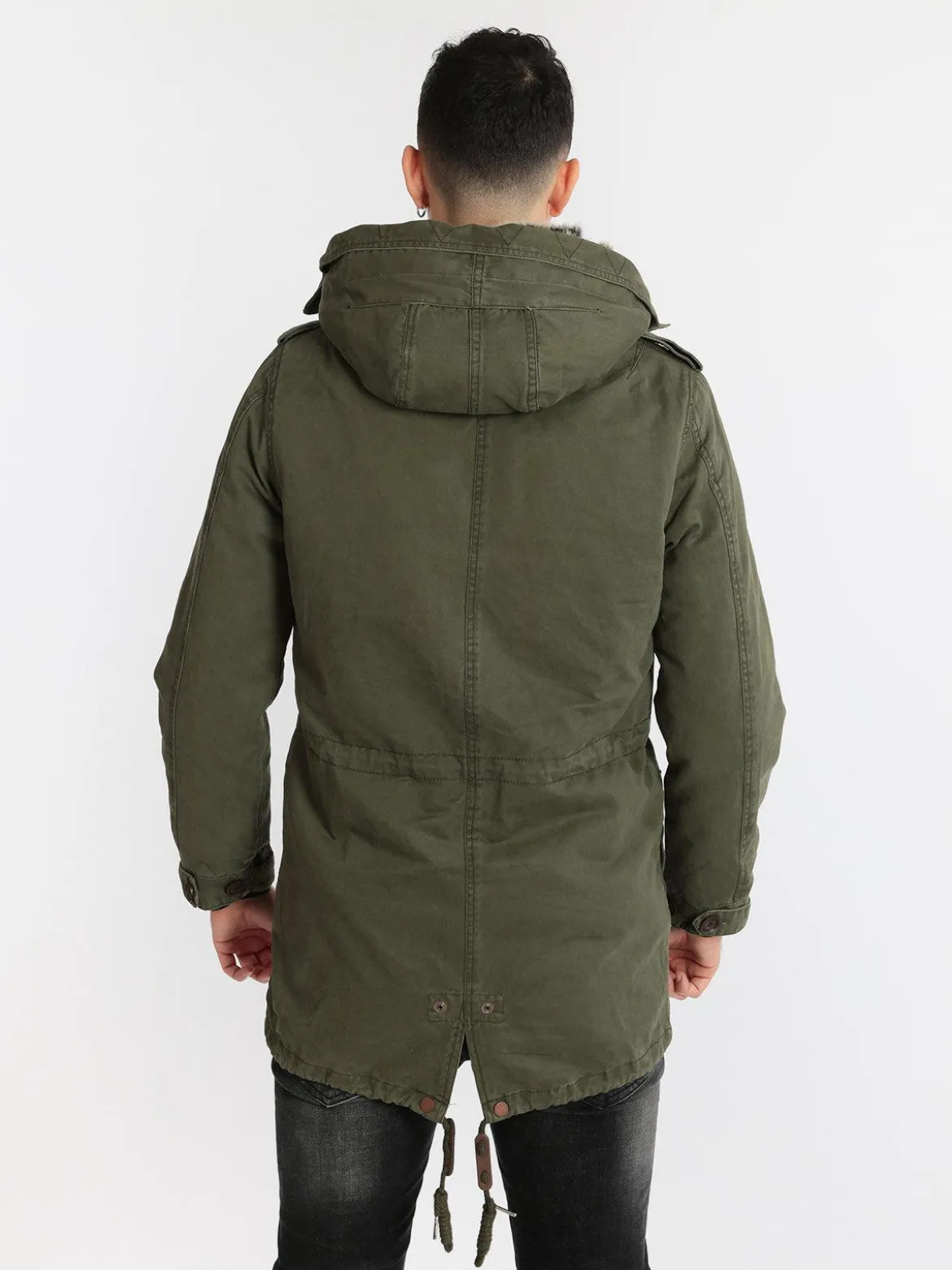 Solada Parka sfoderabile con cappuccio
