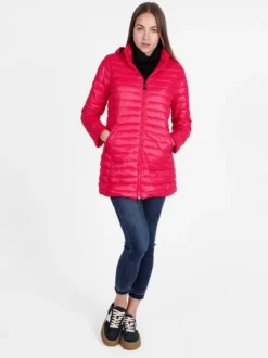 Solada Piumino donna lungo reversibile con cappuccio