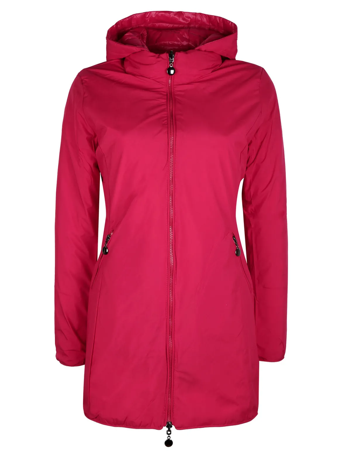 Solada Piumino donna lungo reversibile con cappuccio